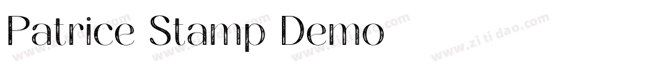 Patrice Stamp Demo字体转换